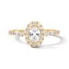 Thumbnail Image 1 of Vera Wang Love Collection 0.80 CT. T.W. Oval Diamond Frame Engagement Ring in 14K Gold