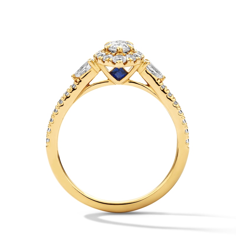 Vera Wang Love Collection 0.95 CT. T.W. Marquise-Cut Diamond Engagement Ring in 14K Gold