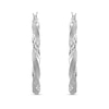 Thumbnail Image 1 of 30.0mm Diamond-Cut Hoop Earrings in Hollow Sterling Silver