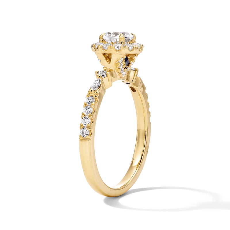 Vera Wang Love Collection 0.80 CT. T.W. Diamond Frame Engagement Ring in 14K Gold