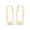 Thumbnail Image 2 of 21.12mm Rectangle Hoop Earrings in Solid 10K Gold