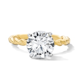 2.60 CT. T.W. Certified Lab-Grown Diamond Hidden Halo Engagement Ring in 14K Gold (F/VS2)