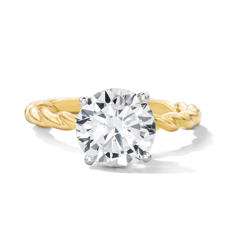 2.60 CT. T.W. Certified Lab-Grown Diamond Hidden Halo Engagement Ring in 14K Gold (F/VS2)