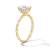 Thumbnail Image 3 of 1.60 CT. T.W. Oval Certified Lab-Grown Diamond Hidden Halo Engagement Ring in 14K Gold (F/VS2)