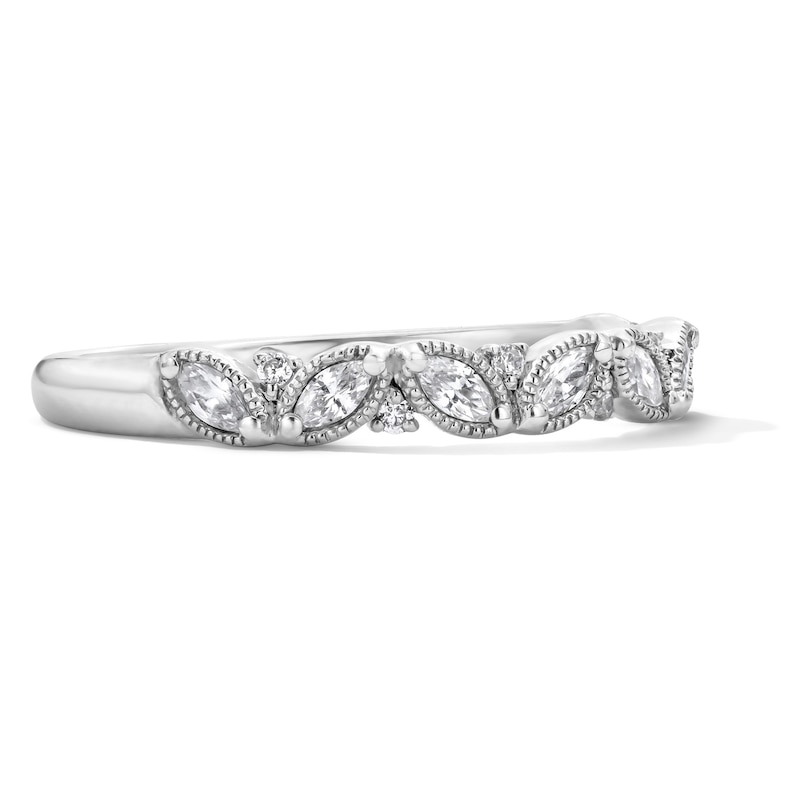 Emmy London 0.30 CT. T.W. Marquise-Cut Certified Lab-Grown Diamond Band in 18K Gold (F/VS2
