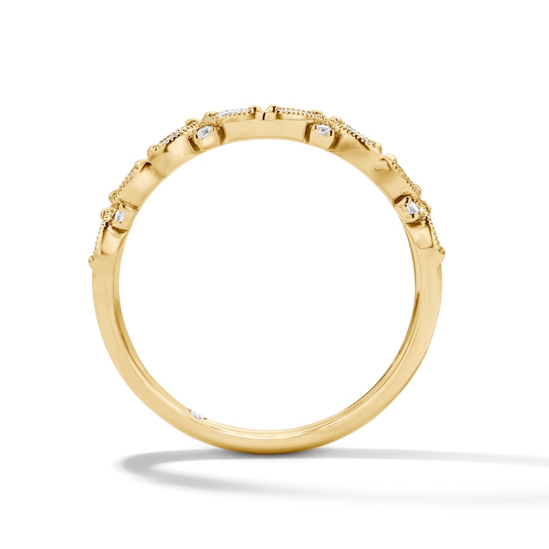 Main Image 2 of Emmy London 0.30 CT. T.W. Marquise-Cut Certified Lab-Grown Diamond Band in 18K Gold (F/VS2)