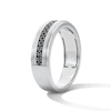 Thumbnail Image 3 of Vera Wang Men’s 0.29 CT. T.W. Black Diamond Wedding Band in 14K White Gold
