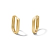 Thumbnail Image 1 of Rectangle Huggie Hoop Earrings in Solid 10K Gold