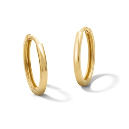 15.6mm Hoop Earrings in Solid 10K Gold