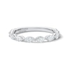 Thumbnail Image 1 of Neil Lane Artistry 0.69 CT. T.W. Marquise-Cut Certified Lab-Grown Diamond Wedding Band in 14K White Gold (F/VS2)