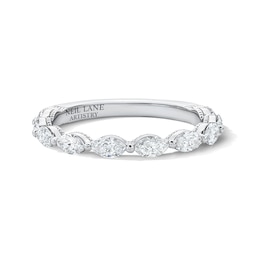 Neil Lane Artistry 0.69 CT. T.W. Marquise-Cut Certified Lab-Grown Diamond Wedding Band in 14K White Gold (F/VS2)