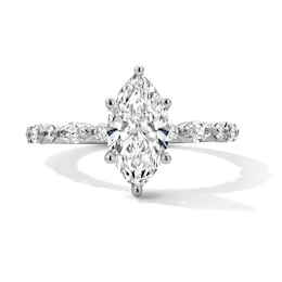 Neil Lane Artistry 1.95 CT. T.W. Marquise-Cut Certified Lab-Grown Diamond Engagement Ring in 14K White Gold (F/VS2)