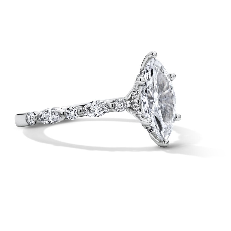 Neil Lane Artistry 1.95 CT. T.W. Marquise-Cut Certified Lab-Grown Diamond Engagement Ring in 14K White Gold (F/VS2)