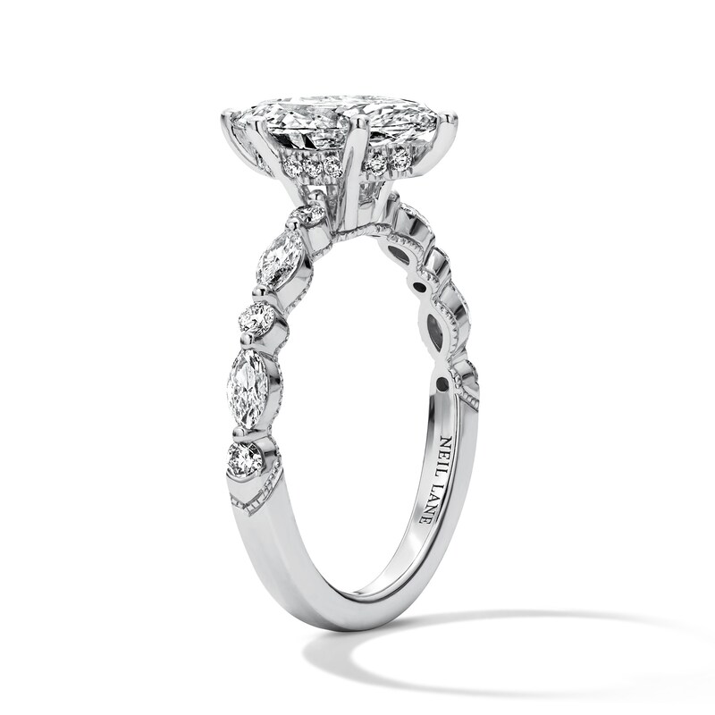 Neil Lane Artistry 1.95 CT. T.W. Marquise-Cut Certified Lab-Grown Diamond Engagement Ring in 14K White Gold (F/VS2)