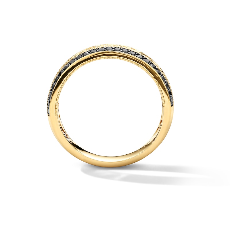 Main Image 2 of Neil Lane Men’s 0.45 CT. T.W. Black Diamond Wedding Band in 14K Gold
