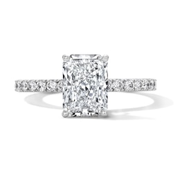 Neil Lane Artistry 2.45 CT. T.W. Radiant-Cut Certified Lab-Grown Diamond Engagement Ring in 14K White Gold (F/VS2)