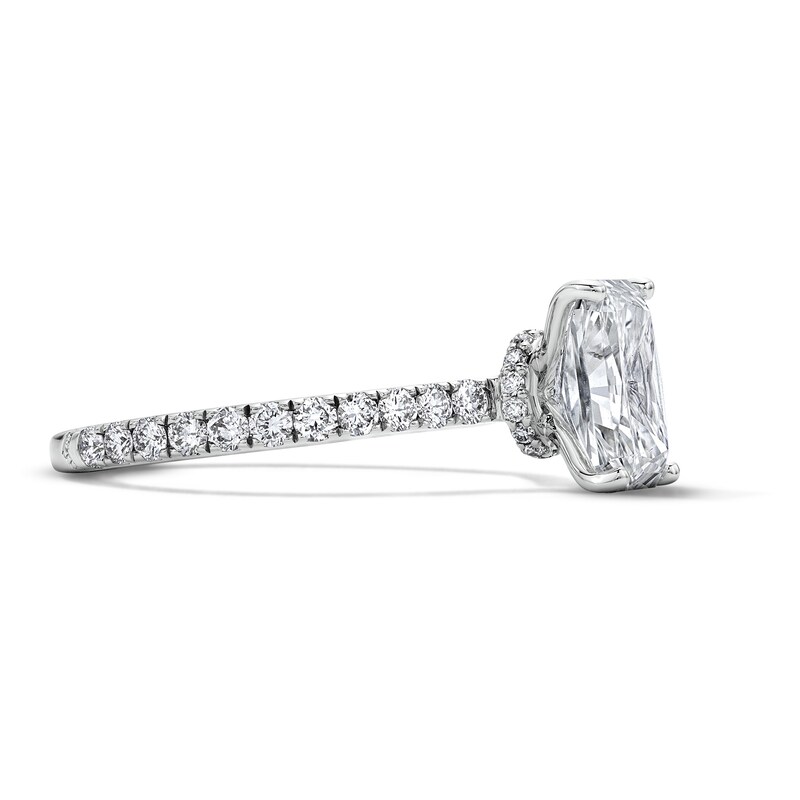 Neil Lane Artistry 2.45 CT. T.W. Radiant-Cut Certified Lab-Grown Diamond Engagement Ring in 14K White Gold (F/VS2)