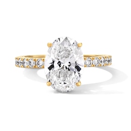 Neil Lane Artistry 3.58 CT. T.W. Oval Certified Lab-Grown Diamond Engagement Ring in 14K Gold (F/VS2)