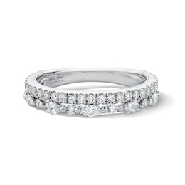 Neil Lane Artistry 0.69 CT. T.W. Marquise-Cut Certified Lab-Grown Diamond Band in 14K White Gold (F/VS2)