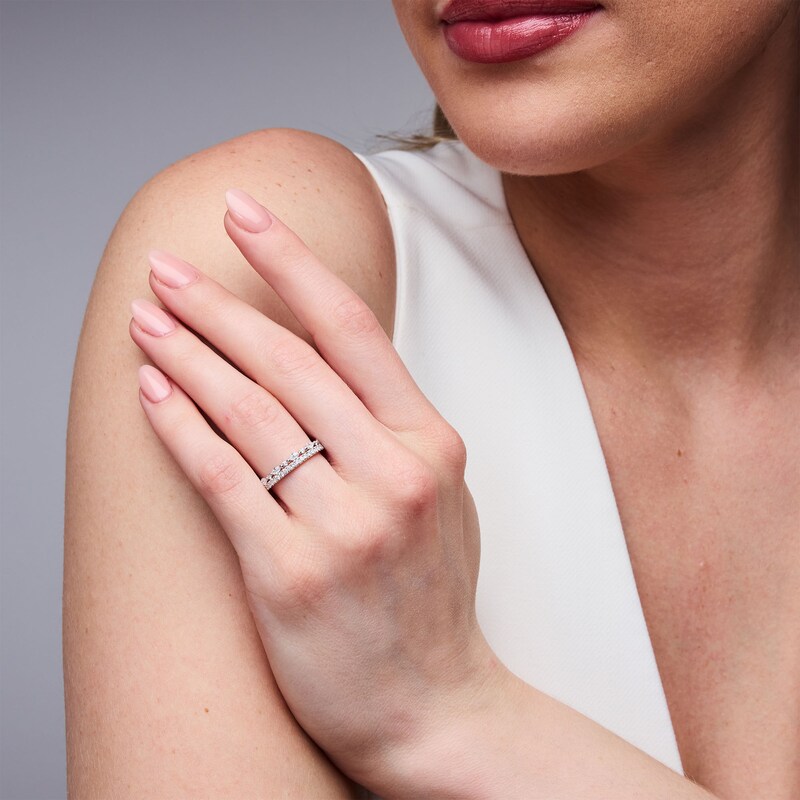 Neil Lane Artistry 0.69 CT. T.W. Marquise-Cut Certified Lab-Grown Diamond Band in 14K White Gold (F/VS2)