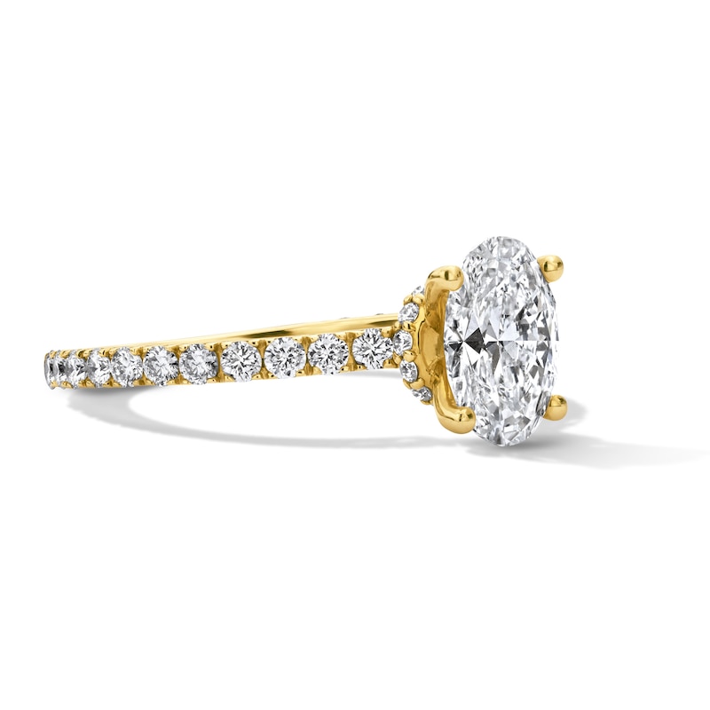 Neil Lane Artistry 1.95 CT. T.W. Oval Certified Lab-Grown Diamond Engagement Ring in 14K Gold (F/VS2)