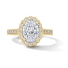 Thumbnail Image 1 of Neil Lane Artistry 2.80 CT. T.W. Oval Certified Lab-Grown Diamond Scalloped Frame Engagement Ring in 14K Gold (F/VS2)