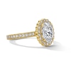 Thumbnail Image 3 of Neil Lane Artistry 2.80 CT. T.W. Oval Certified Lab-Grown Diamond Scalloped Frame Engagement Ring in 14K Gold (F/VS2)