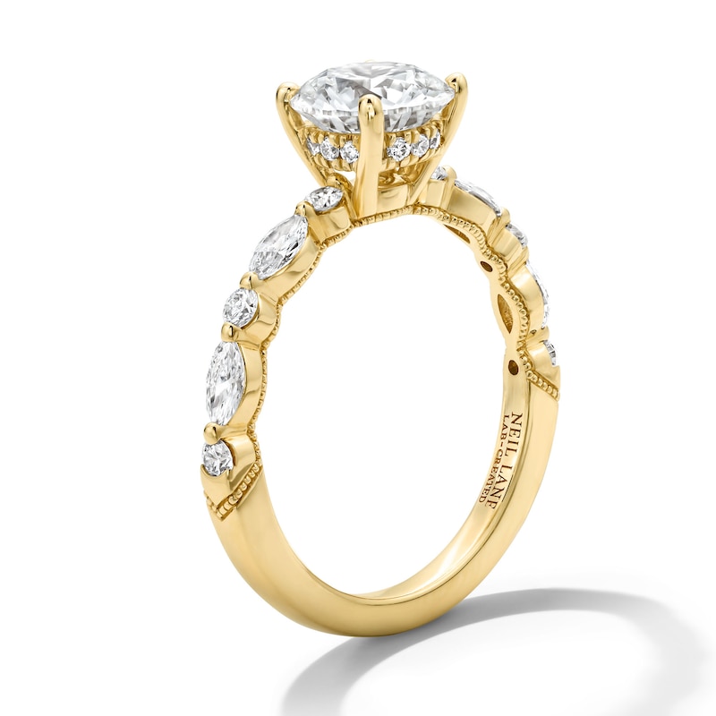 Neil Lane Artistry 1.95 CT. T.W. Certified Lab-Grown Diamond Engagement Ring in 14K White Gold (F/VS2)