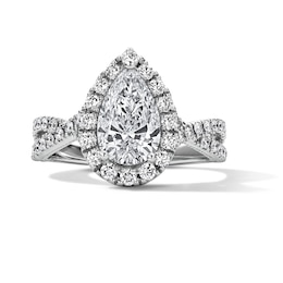 Neil Lane Artistry 2.29 CT. T.W. Pear Certified Lab-Grown Diamond Engagement Ring in 14K White Gold (F/VS2)