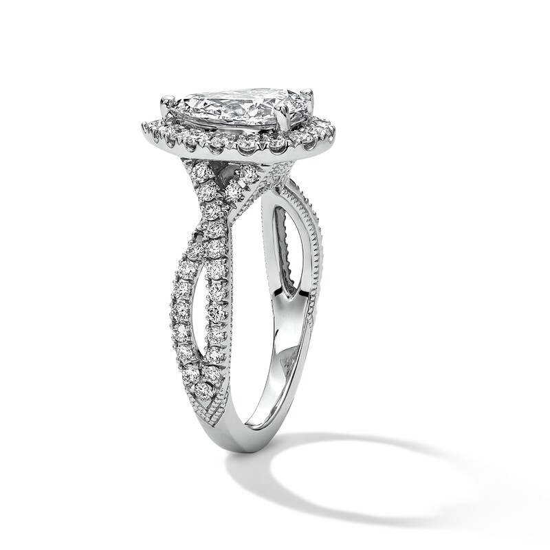 Neil Lane Artistry 2.29 CT. T.W. Pear Certified Lab-Grown Diamond Engagement Ring in 14K White Gold (F/VS2)