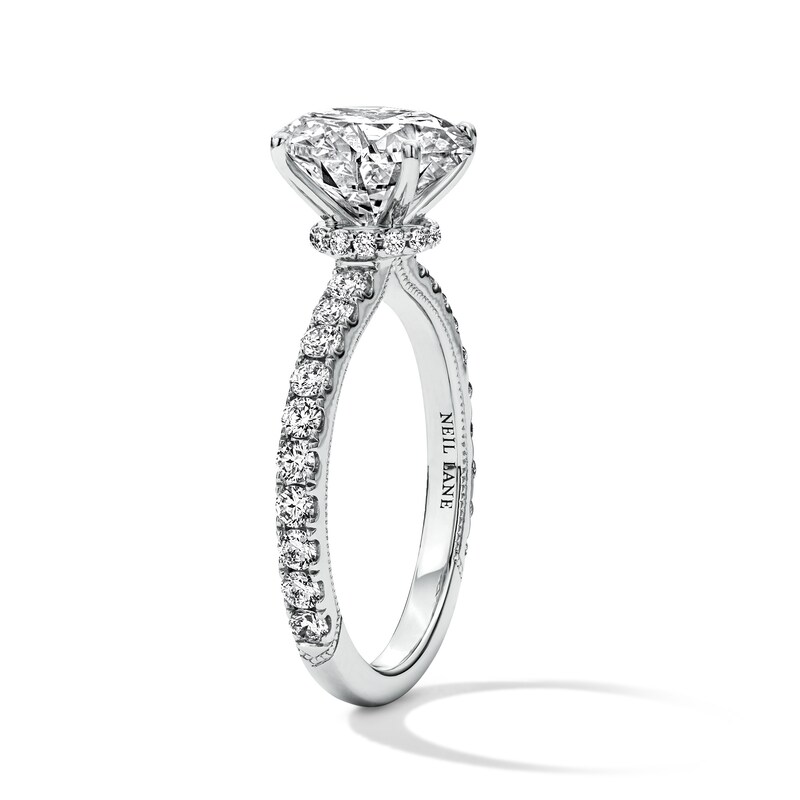 Neil Lane Artistry 3.57 CT. T.W. Certified Lab-Grown Diamond Engagement Ring in 14K White Gold (F/VS2)