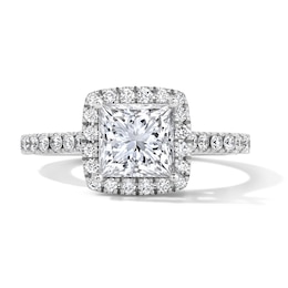 Neil Lane Artistry 1.95 CT. T.W. Princess-Cut Certified Lab-Grown Diamond Frame Engagement Ring in 14K White Gold (F/VS2)