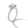 Thumbnail Image 3 of Neil Lane Artistry 1.95 CT. T.W. Princess-Cut Certified Lab-Grown Diamond Frame Engagement Ring in 14K White Gold (F/VS2)