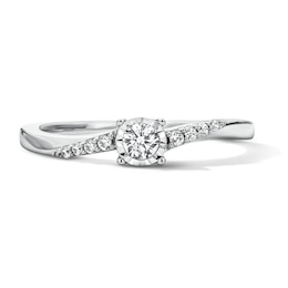 0.15 CT. T.W. Diamond Promise Ring in Sterling Silver