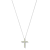 Thumbnail Image 1 of Peridot Cross Pendant in Sterling Silver