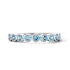 Thumbnail Image 1 of Swiss Blue Topaz Stackable Band in Sterling Silver