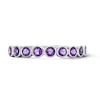 Thumbnail Image 1 of Amethyst Stackable Band in Sterling Silver