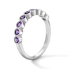Thumbnail Image 2 of Amethyst Stackable Band in Sterling Silver
