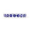 Thumbnail Image 1 of Blue Lab-Created Sapphire Stackable Band in Sterling Silver