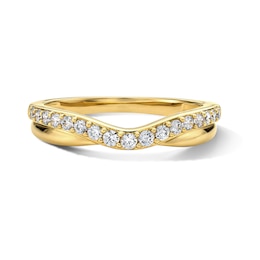 0.25 CT. T.W. Certified Diamond Contour Band in 14K Gold (I/SI2)