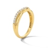 Thumbnail Image 3 of 0.25 CT. T.W. Certified Diamond Contour Band in 14K Gold (I/SI2)