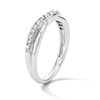 Thumbnail Image 3 of 0.25 CT. T.W. Certified Diamond Contour Band in 14K White Gold (I/SI2)