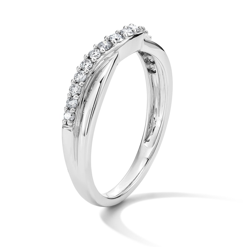 0.25 CT. T.W. Certified Diamond Contour Band in 14K Gold (I/SI2
