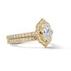 Thumbnail Image 4 of Neil Lane Artistry 1.68 CT. T.W. Oval Certified Lab-Grown Diamond Arabesque Bridal Set in 14K Gold