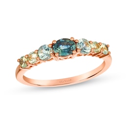Le Vian® Oval and Round Montana Sapphire Ombré™ Ring in 14K Strawberry Gold®