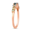 Thumbnail Image 2 of Le Vian® Oval and Round Montana Sapphire Ombré™ Ring in 14K Strawberry Gold®