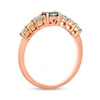 Thumbnail Image 3 of Le Vian® Oval and Round Montana Sapphire Ombré™ Ring in 14K Strawberry Gold®