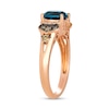 Thumbnail Image 2 of Le Vian® Deep Sea Blue Topaz™ and 0.33 CT. T.W. Diamond Ring in 14K Strawberry Gold®