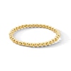 Thumbnail Image 1 of 6.0mm Bead Stretch Bracelet in Sterling Silver with 18K Gold Vermeil - 7.25"
