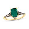 Thumbnail Image 1 of Le Vian® Costa Smeralda Emerald™ and 0.27 CT. T.W. Diamond Ring in 14K Honey Gold™